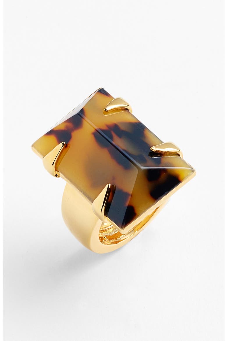 'Argentine Villa' Stone Ring, Main, color, TORTOISE/ GOLD