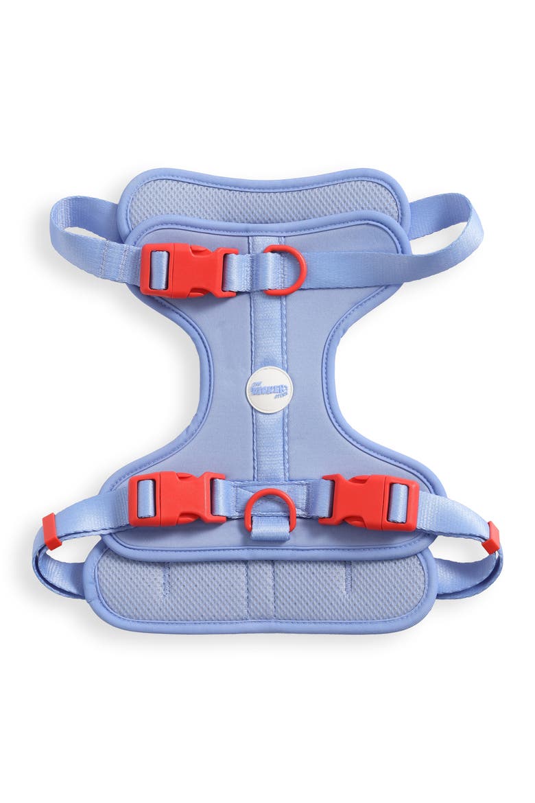 Arlo Adjustable Soft Padded No Pull Pet Harness with 3 Buckles and 3 Leash Clips, Main, color, Periwinkle