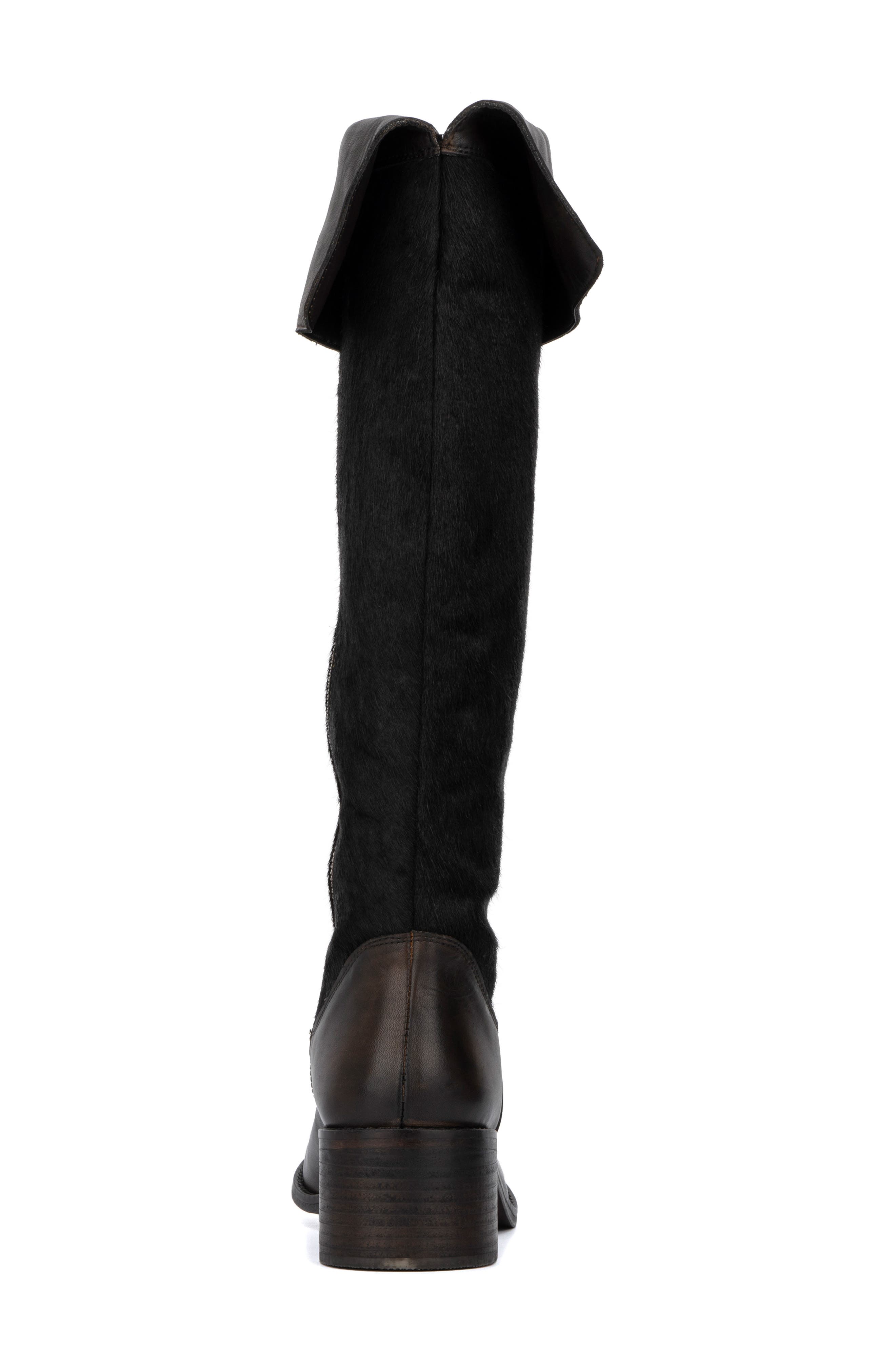 VINTAGE FOUNDRY Anastasia Faux Hair Tall Boot, Alternate, color, Brown