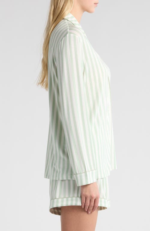 Nordstrom Moonlight Eco Long Sleeve Short Pajamas In Green