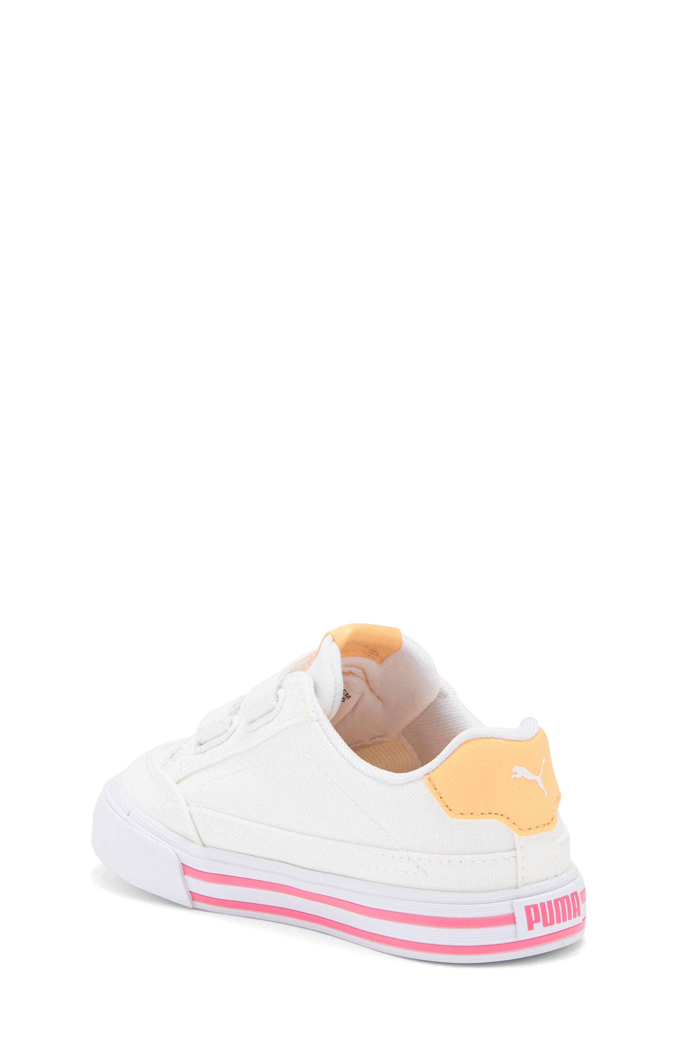 PUMA Kids' Court Classic Vulc Sneaker, Alternate, color, Puma White-Rose Mauve