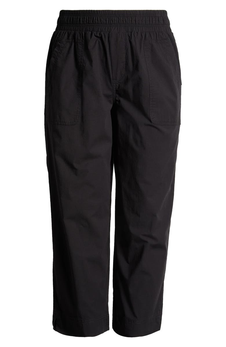 Wit & Wisdom Skyrise Patch Pocket Straight Leg Pants, Alternate, color, Black