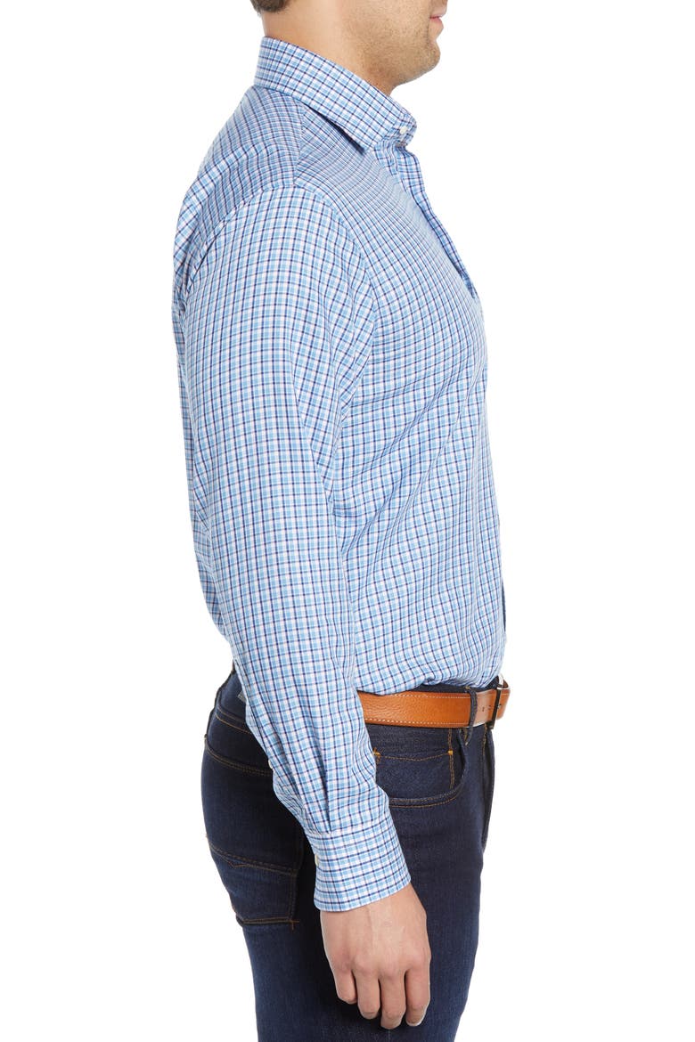 Point Danger Check Sport Shirt, Alternate, color, DELTA