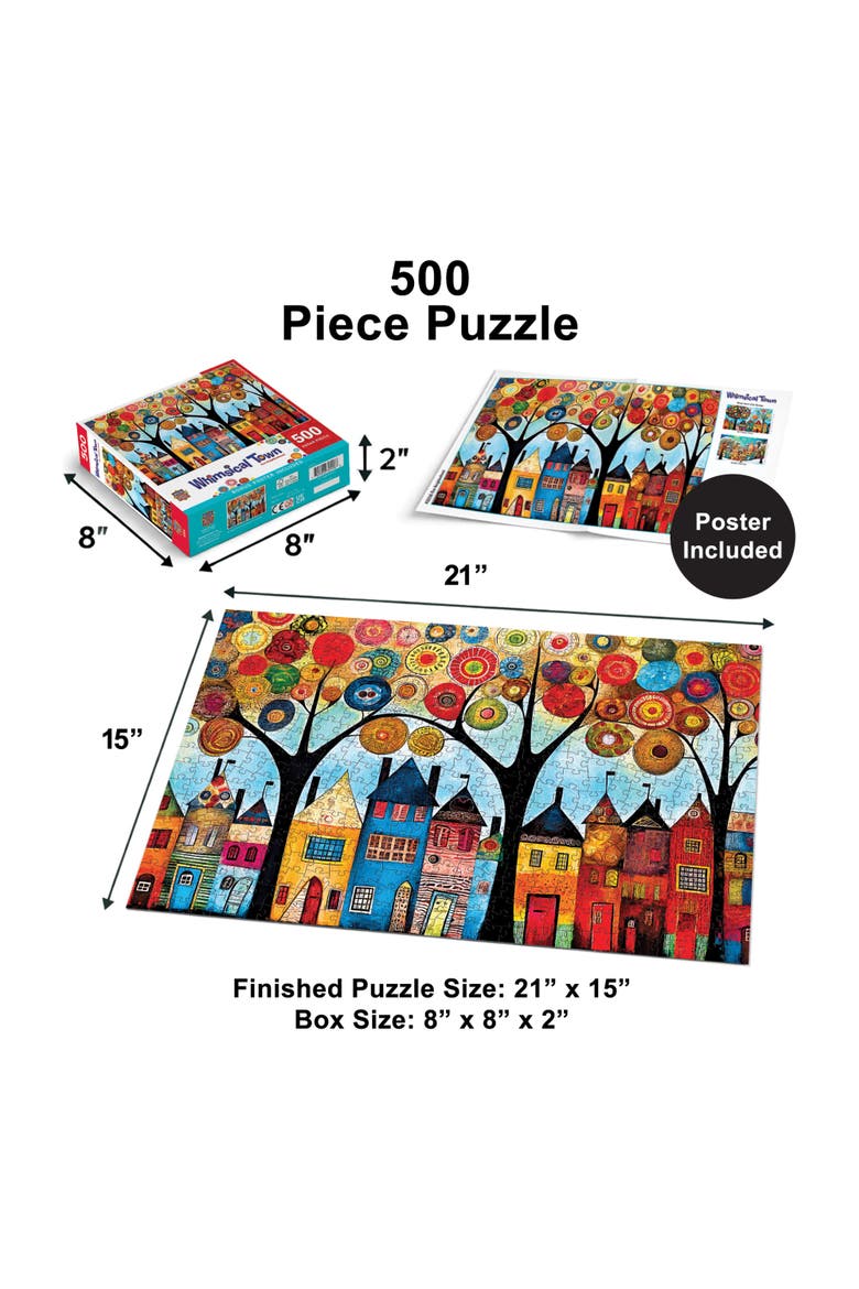 Our Neighborhood 500 Piece Jigsaw Puzzle, Alternate, color, Multicolor