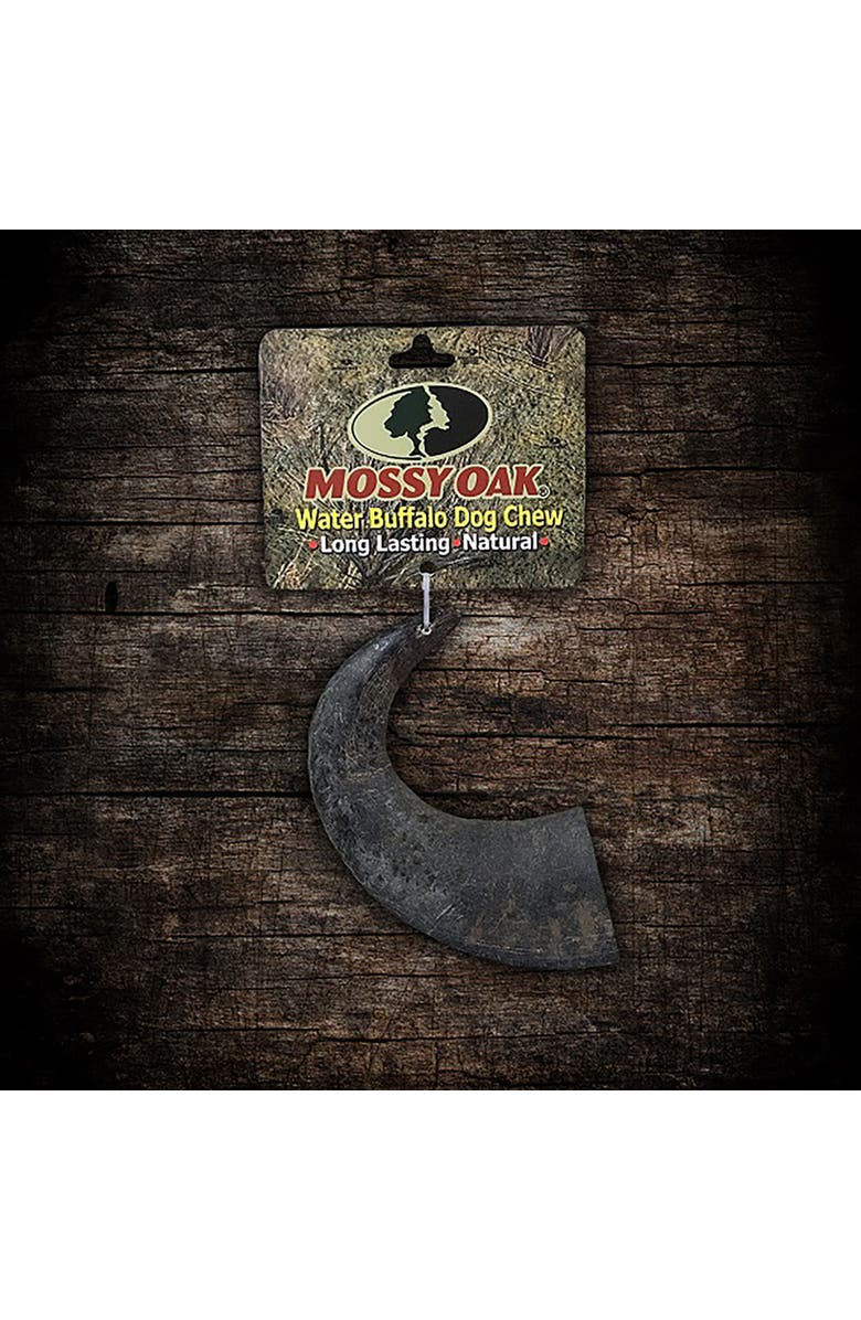 MOSSY OAK Water Buffalo Horn Dog Chew Pet Treat, Alternate, color, Multicolored