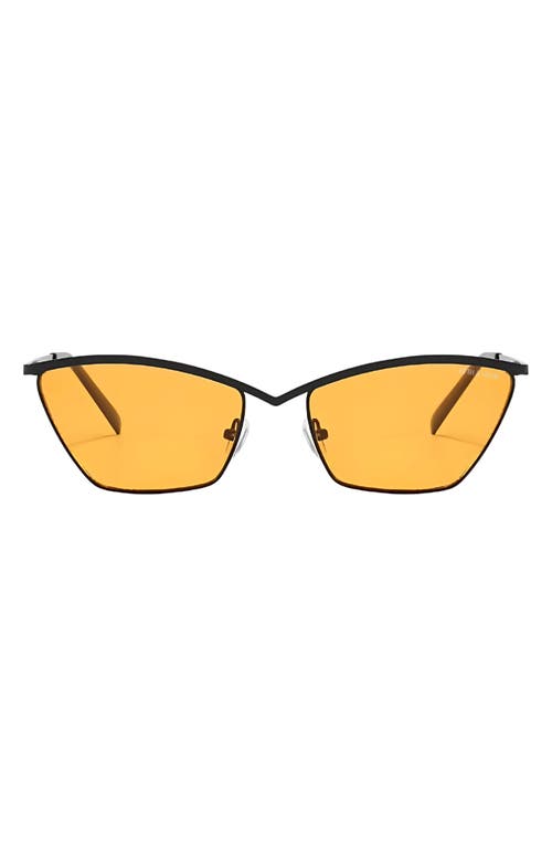 Fifth & Ninth Devon 57mm Polarized Cat-eye Sunglasses In Brown