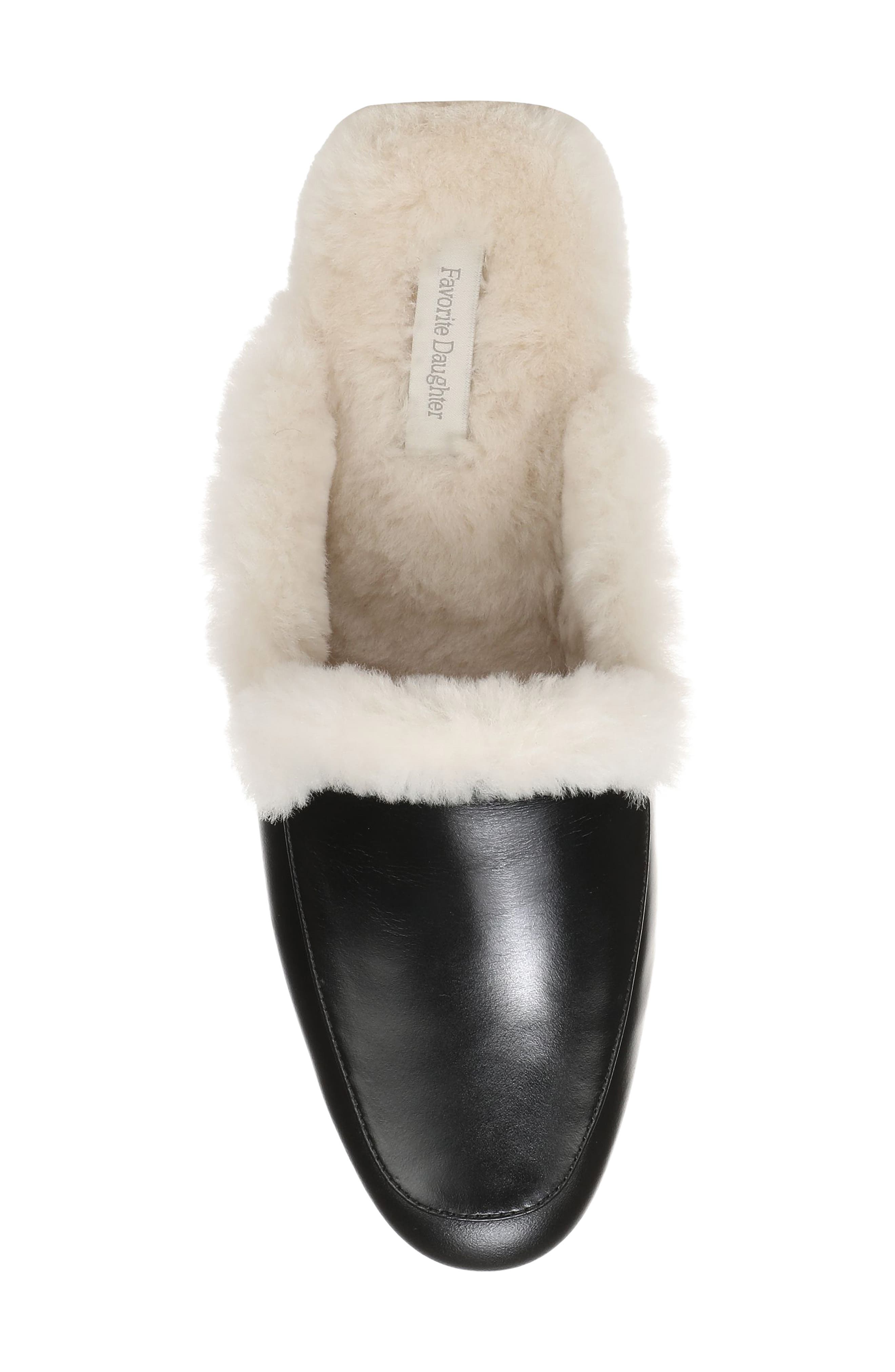 Yvette Wool Mule, Alternate, color, BLACK/ CREAM