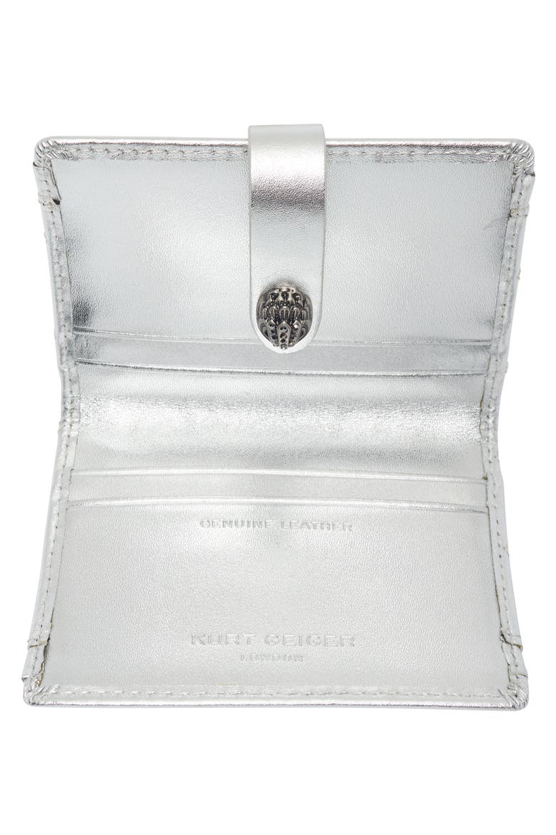 Kensington Leather Multi Card Case, Main, color, SILVER