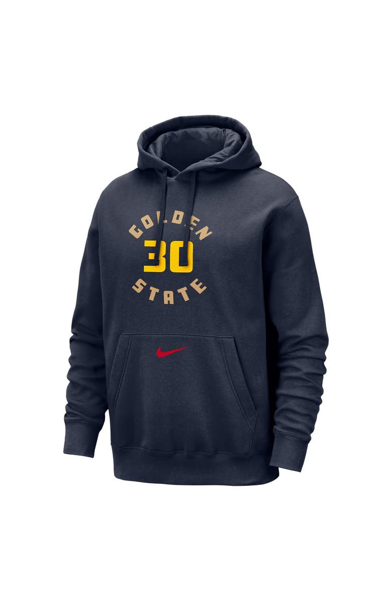 Nike Men's Nike Stephen Curry Navy Golden State Warriors 2024/25 City Edition Name & Number Pullover Hoodie, Alternate, color,