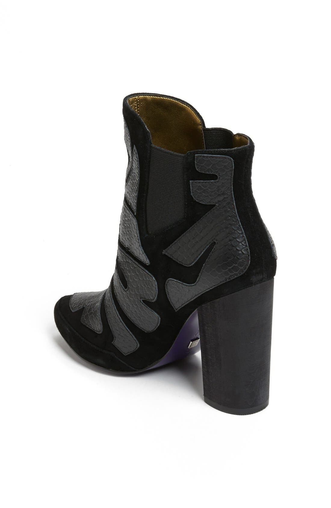 'Mexicana' Bootie, Alternate, color, BLACK