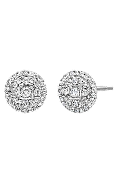 Mika Pavé Diamond Stud Earrings (Nordstrom Exclusive)