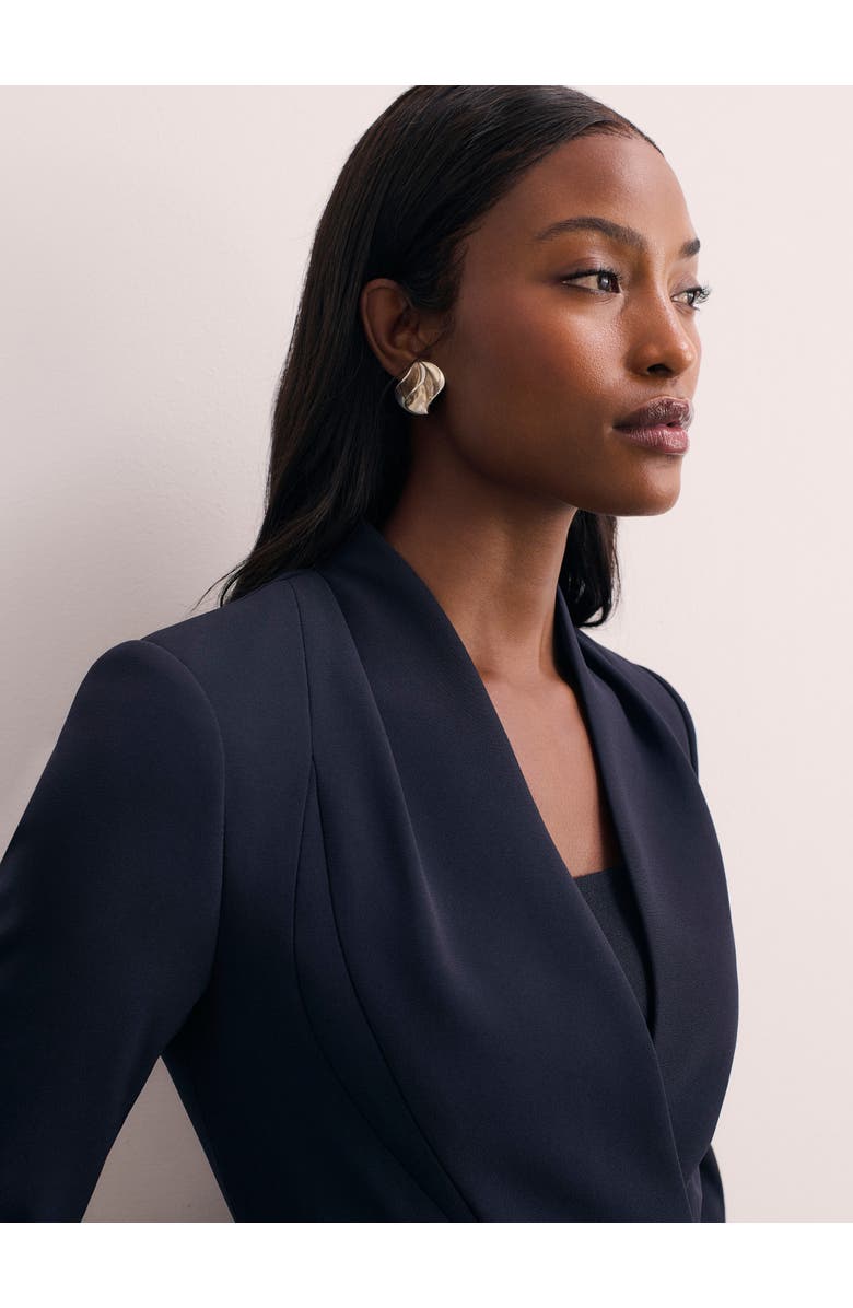 The Fold Arno Clever Crepe Blazer, Alternate, color, Navy