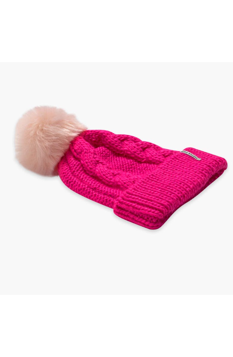 Turtle Fur Youth Lizzy Winter Hat, Alternate, color, Pink