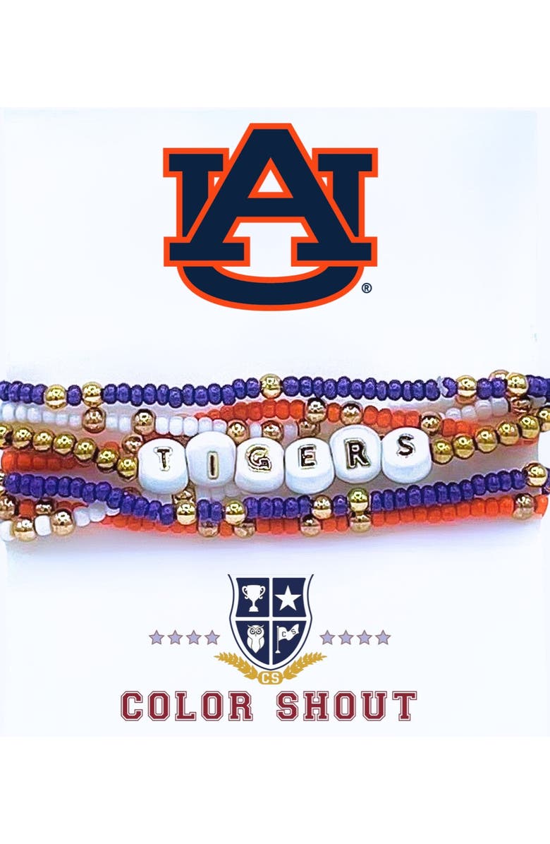 Color Shout Auburn Lucky 7 Bracelet Set, Main, color, Yellow Gold