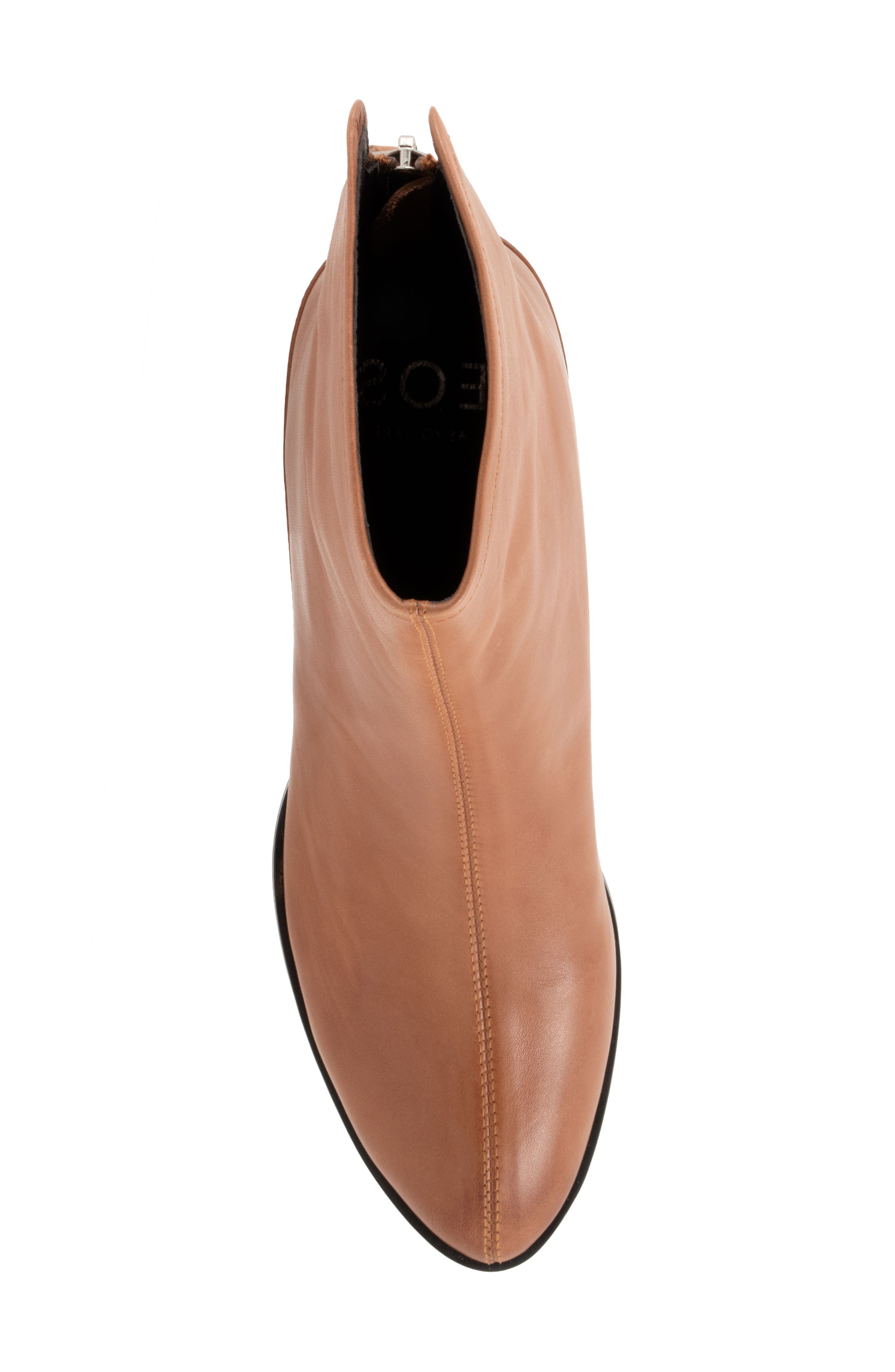 Cast Leather Bootie, Alternate, color, BRANDY