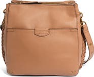 AMERICAN LEATHER CO. Luca Triple Pocket Leather Crossbody Bag