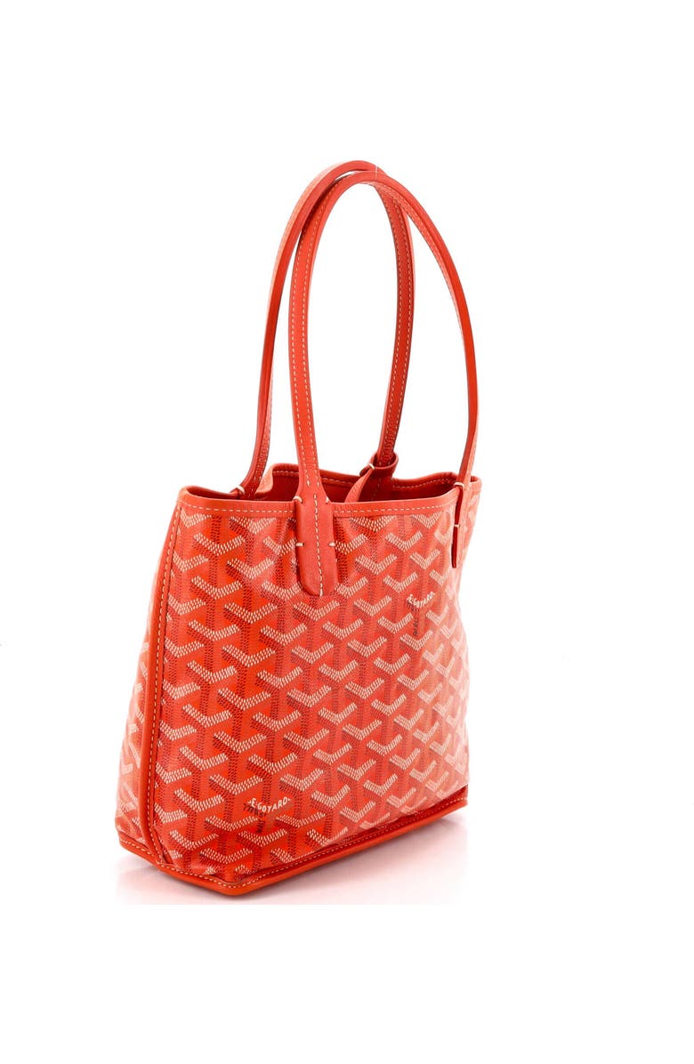 Pre-Owned Goyard Anjou Reversible Tote Coated Canvas Mini, Alternate, color, Orange