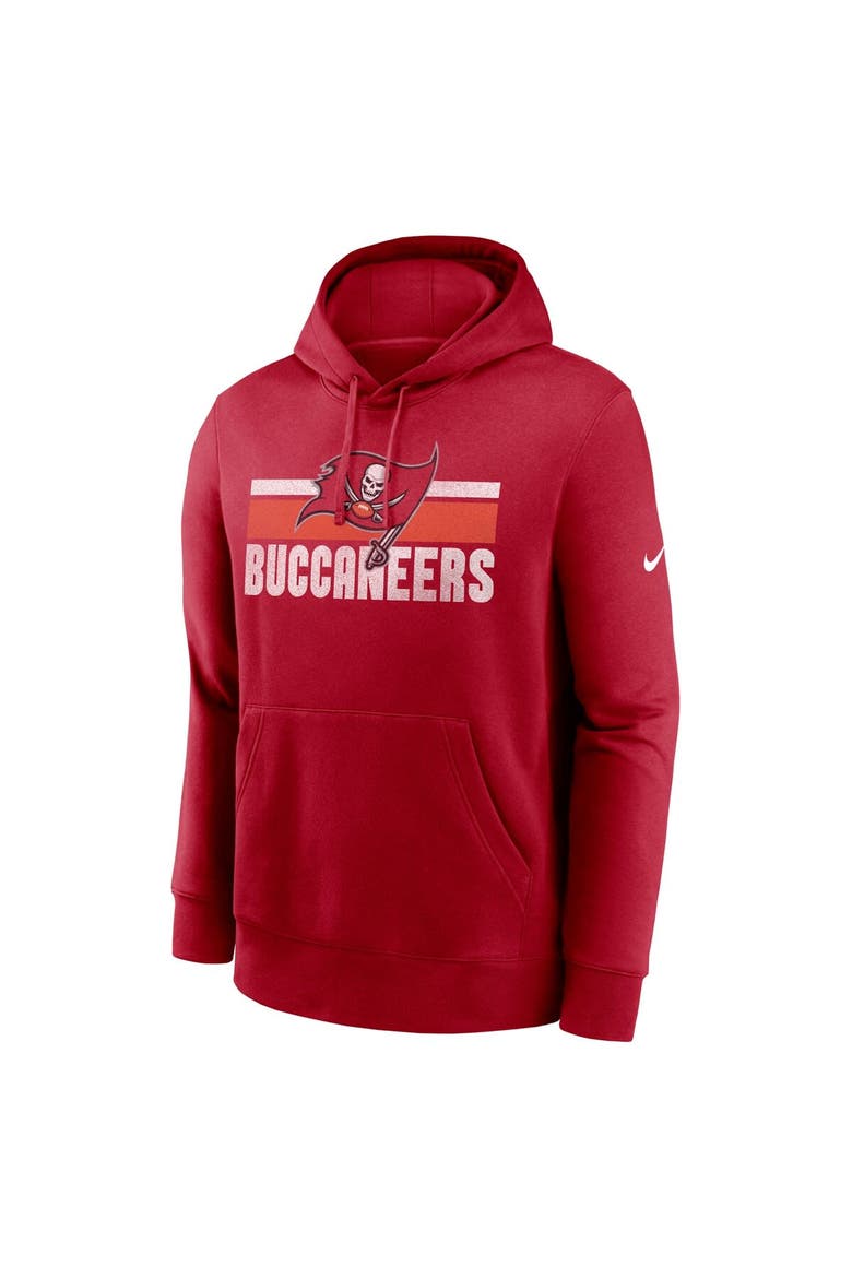 Men's Nike Red Tampa Bay Buccaneers Club Fleece Pullover Hoodie, Alternate, color, Red