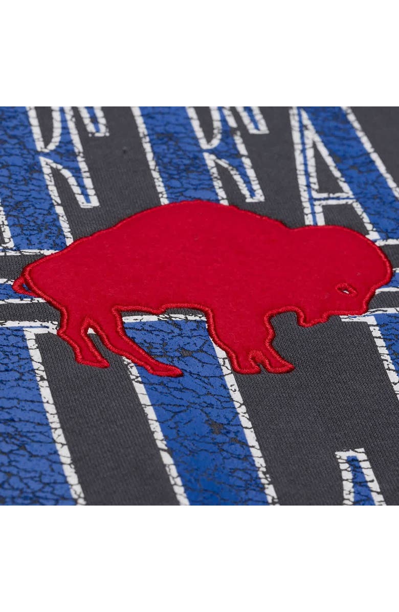 Mitchell & Ness Men's Mitchell & Ness Black Buffalo Bills Downtown Crew Vintage Logo Sweatshirt, Alternate, color,