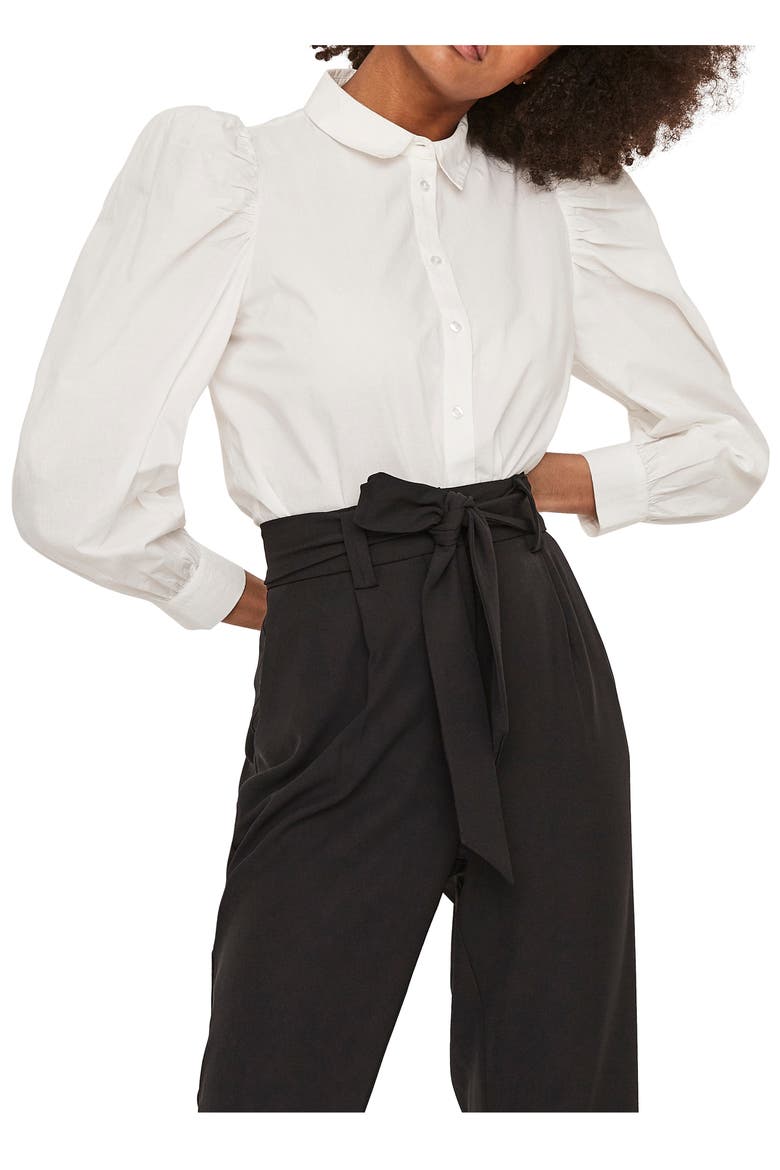 Miriam Organic Cotton Blouse, Main, color, SNOW WHITE
