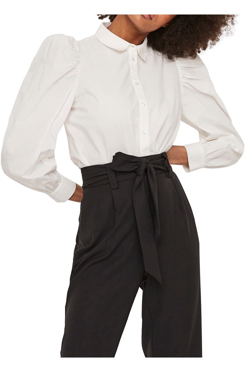 AWARE by VERO MODA Miriam Organic Cotton Blouse, Main, color,