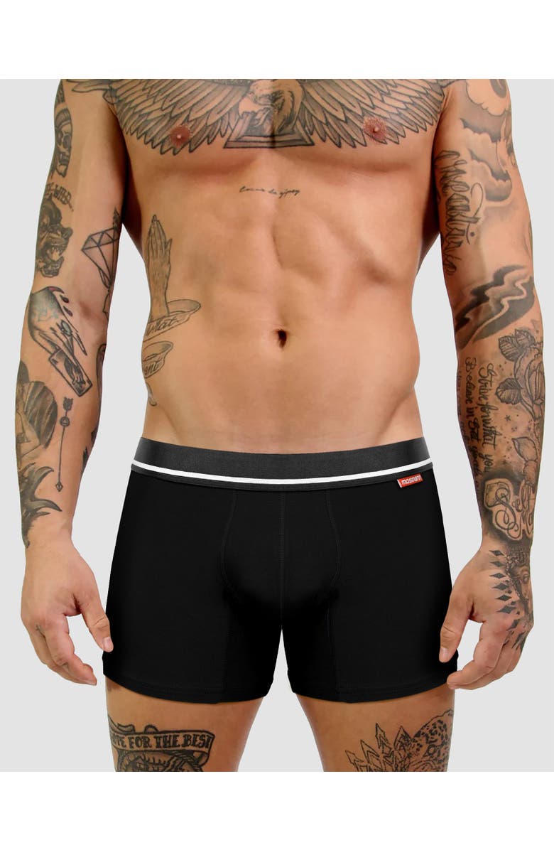 Mosmann Australia Men's 3-Pack Boxers, Alternate, color, Black