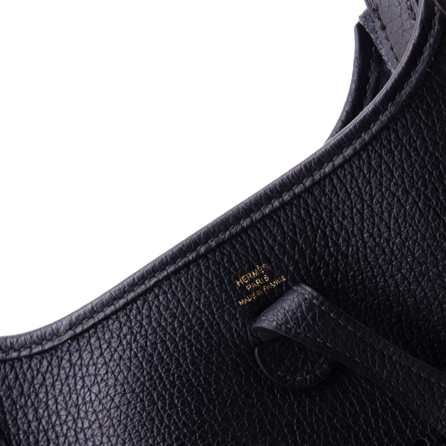 Pre-Owned Hermes Evelyne Bag Gen III Clemence TPM, Alternate, color, Bleu Indigo