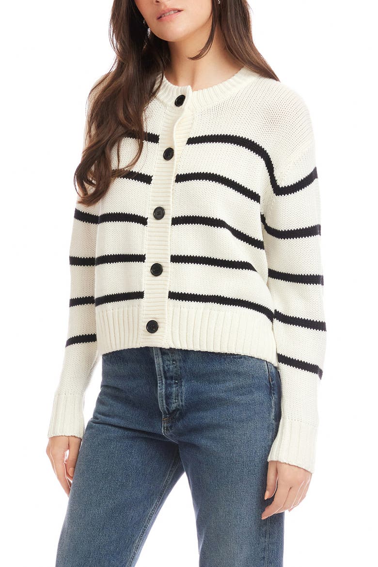 Luca Stripe Cardigan, Alternate, color, STRIPE