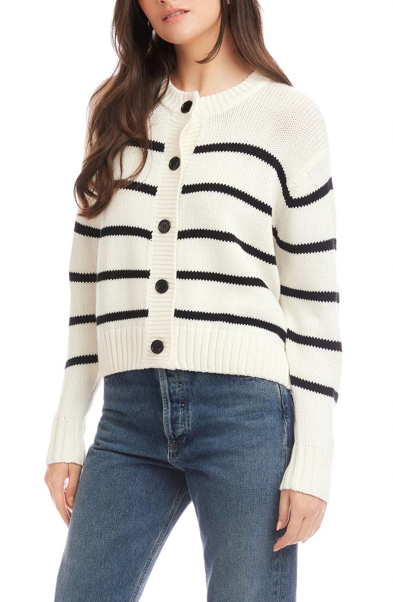 FIFTEEN TWENTY Luca Stripe Cardigan, Alternate, color, Stripe