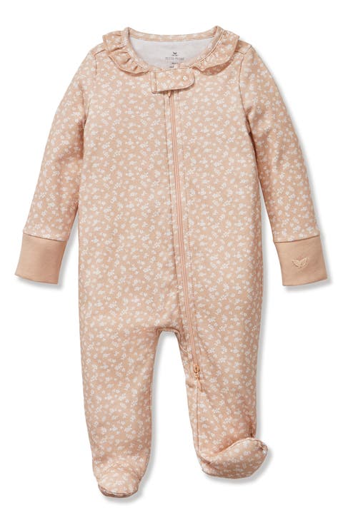 Ditsy Pima Cotton Footie (Baby)