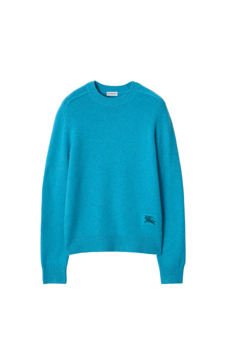 Burberry Cashmere Sweater, Alternate, color, Atom Blue