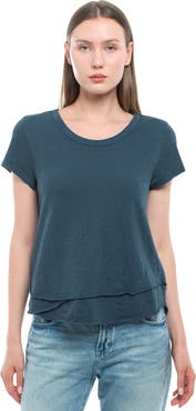 WILT Clothing Short Sleeve Mock Layer Tee