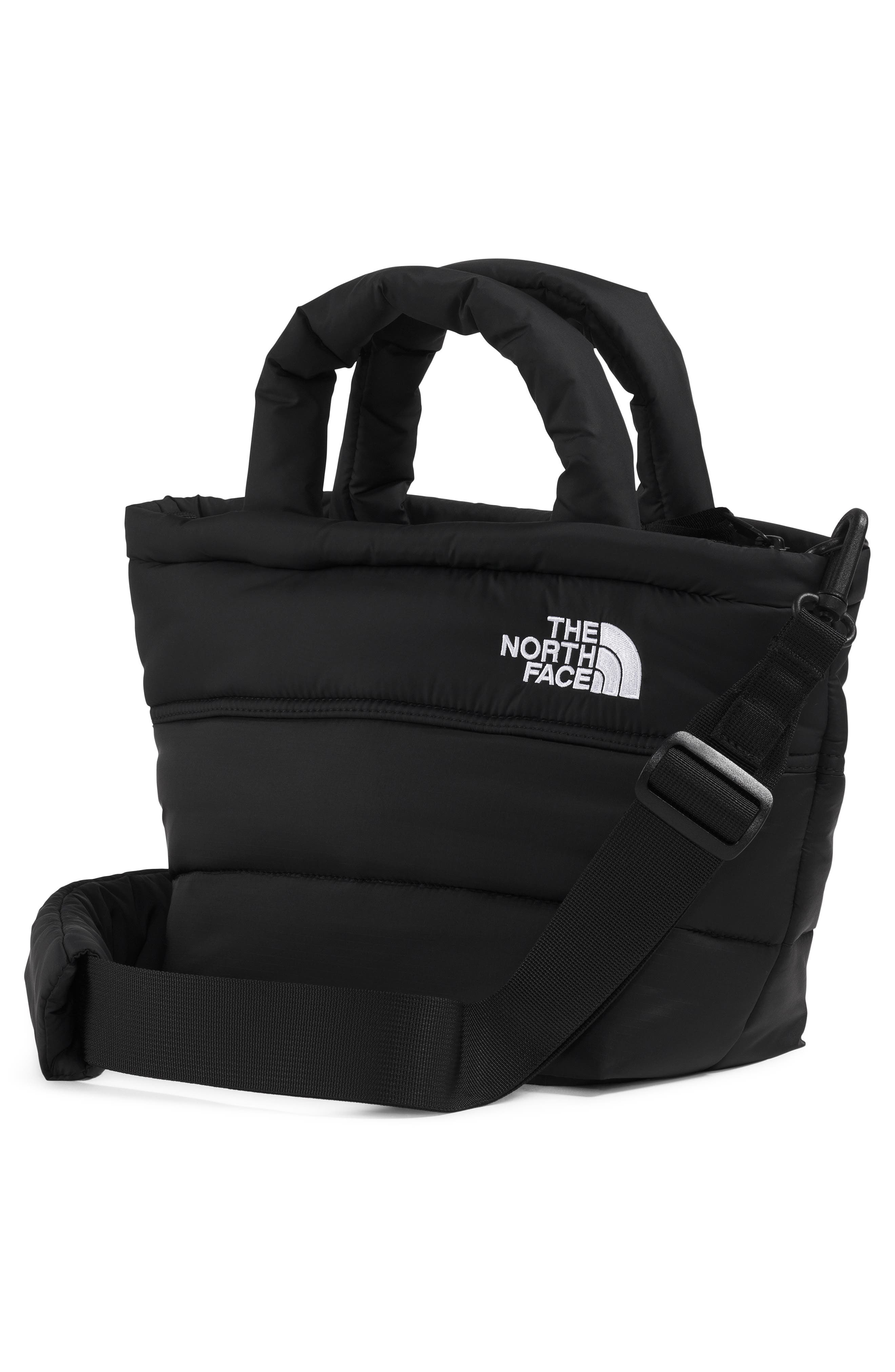 Mini Nuptse Bag, Alternate, color, TNF BLACK/ TNF WHITE