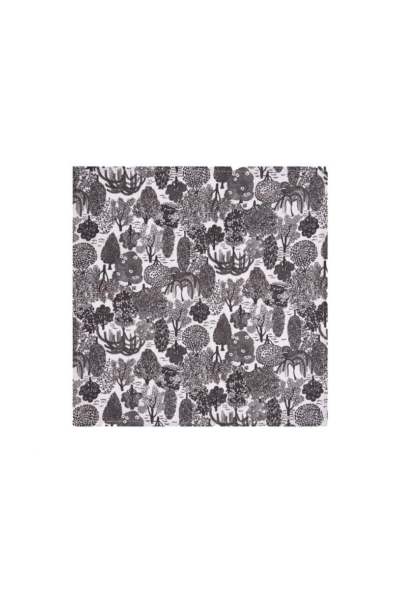 Large Napkins Set Of 6 (45X45) Bosco Dark Green, Alternate, color, Bosco Dark Green