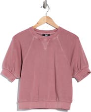PAIGE Queenie Short Sleeve Puff Sleeve Cotton Top