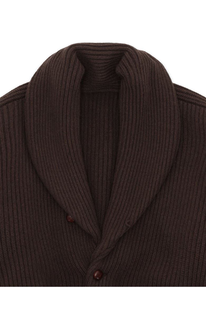 Fortela Stoke Cashmere Cardigan, Alternate, color, Dark Brown