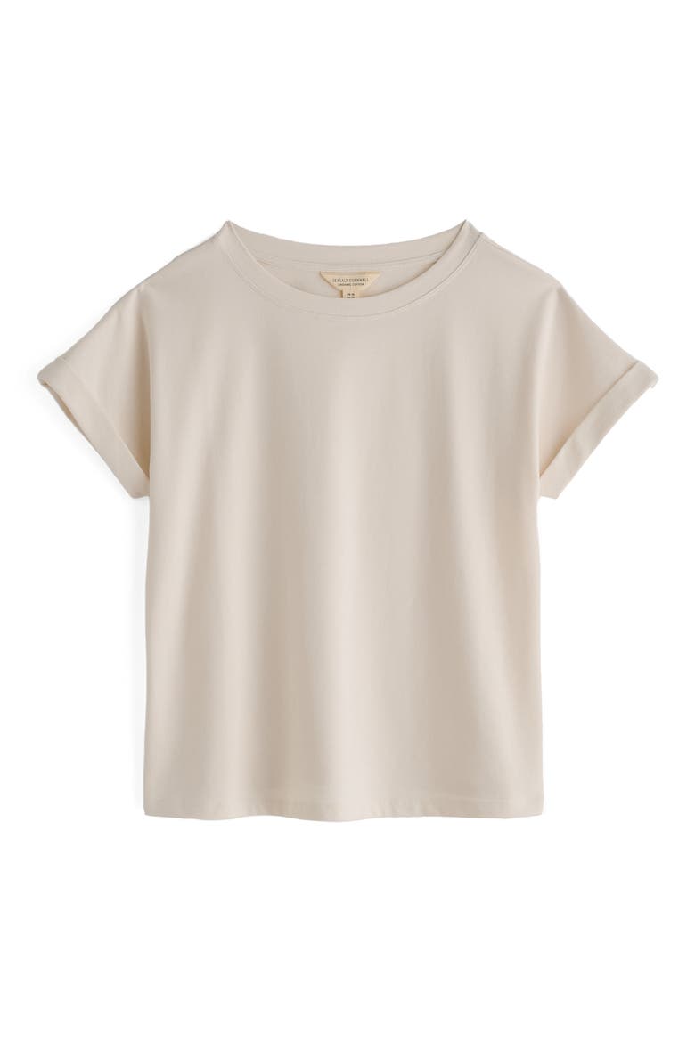 Porthzennor Organic Cotton T-Shirt, Alternate, color, CHALK