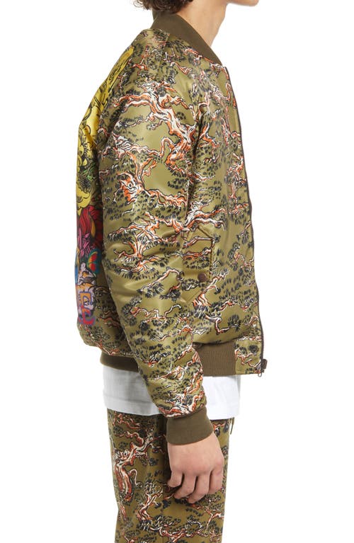 Billionaire Boys Club Bb Phoenix Reversible Bomber Jacket In Multi