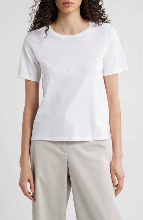Eileen Fisher Organic Cotton Crewneck T-shirt In White