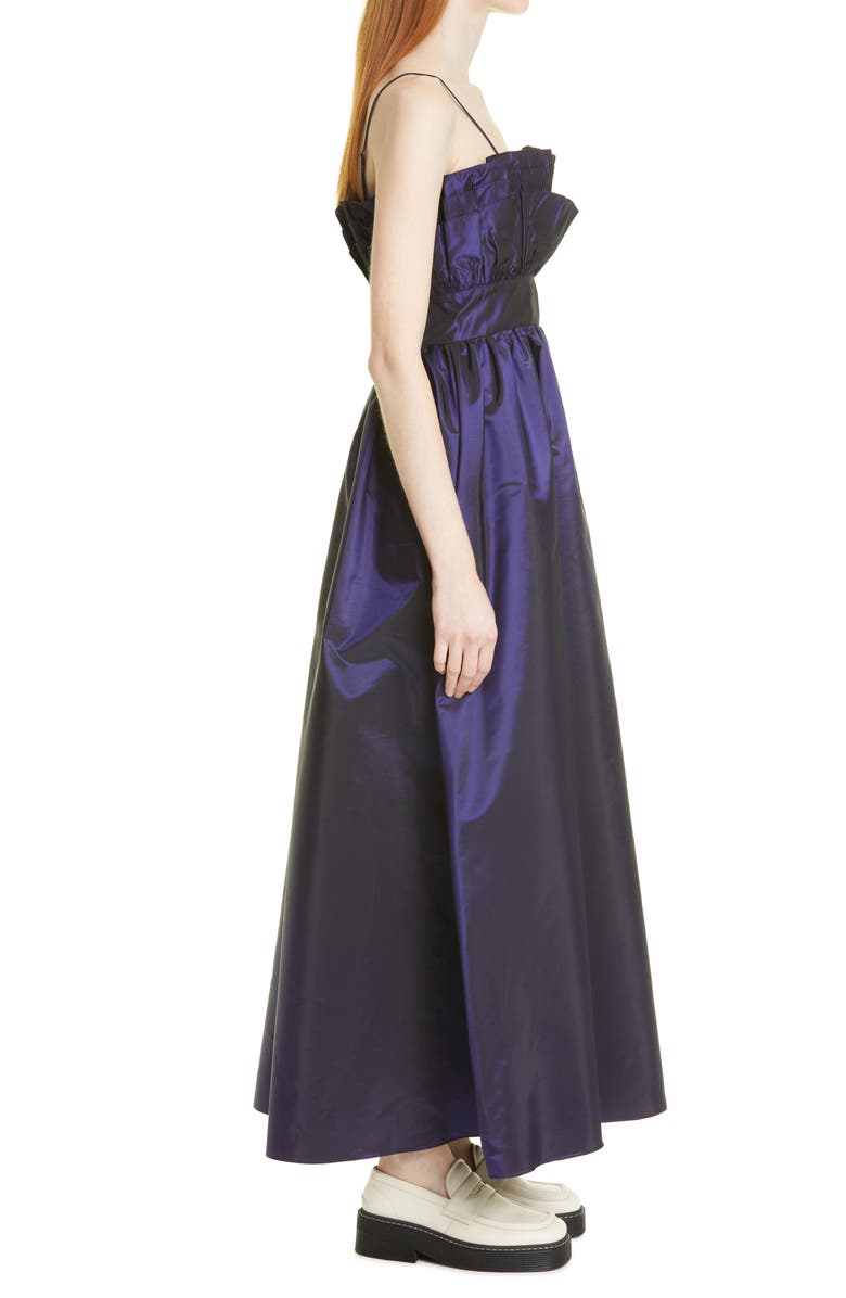 Batsheva Amara Taffeta Maxi Dress, Alternate, color,