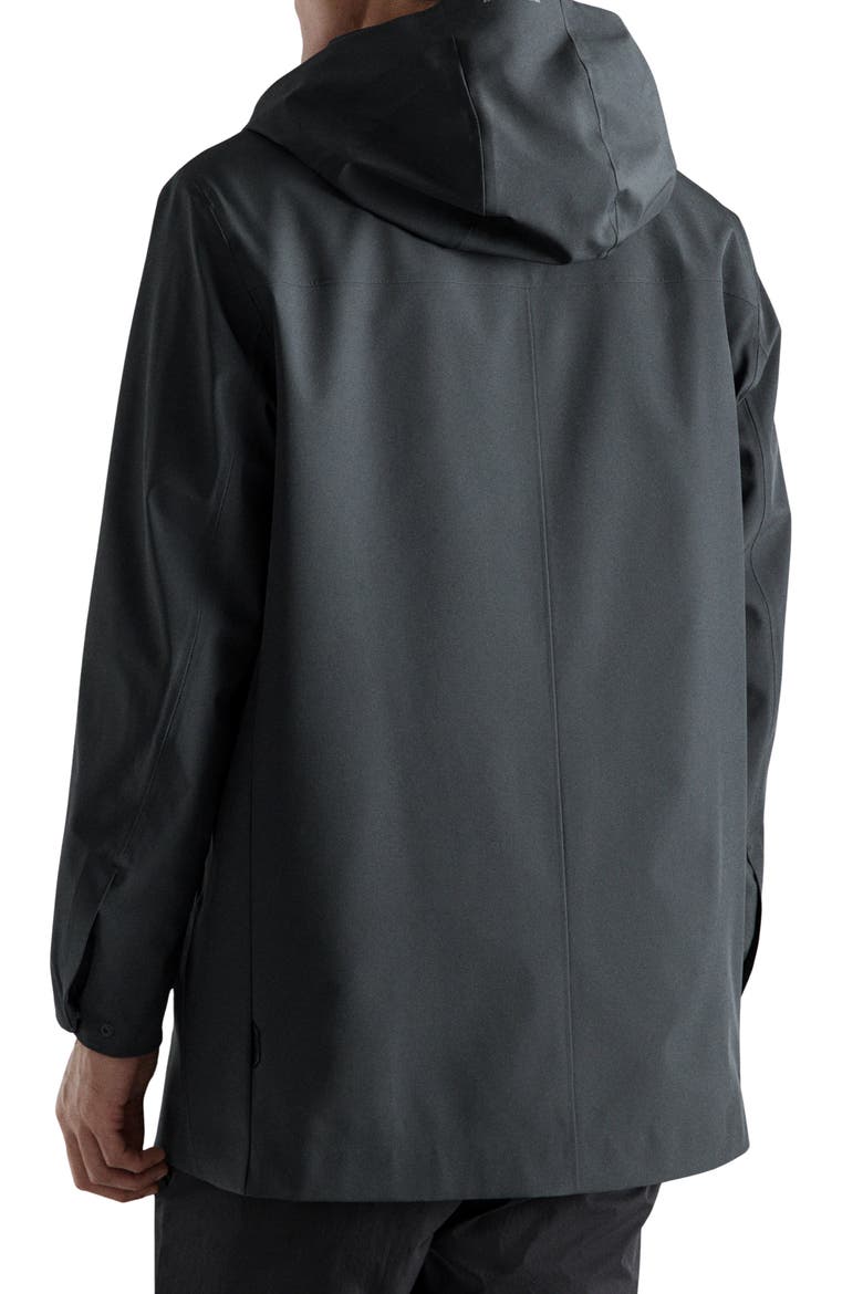 Hooded Water Repellent Parka, Alternate, color, DARK GREY