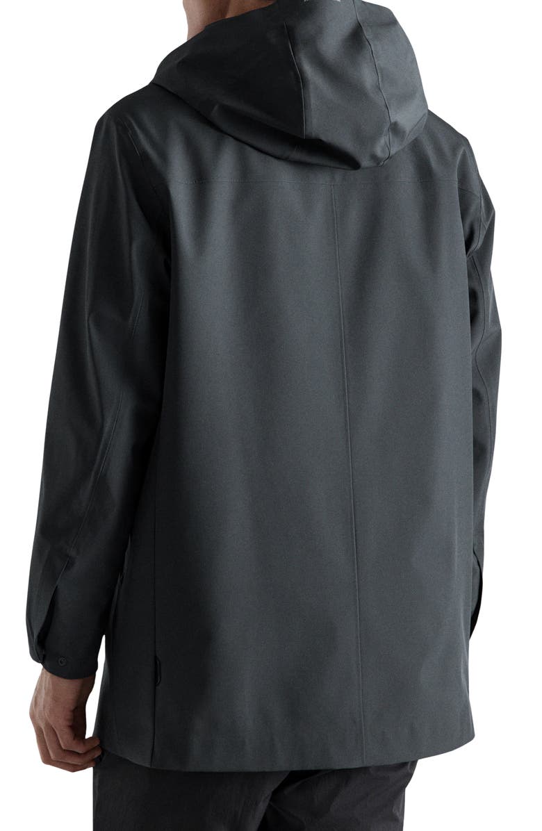 MANGO Hooded Water Repellent Parka, Alternate, color, Dark Grey