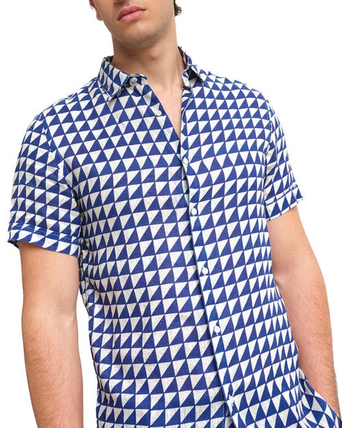Peninsula Swimwear Tabaccara Linen Shirt In Blue