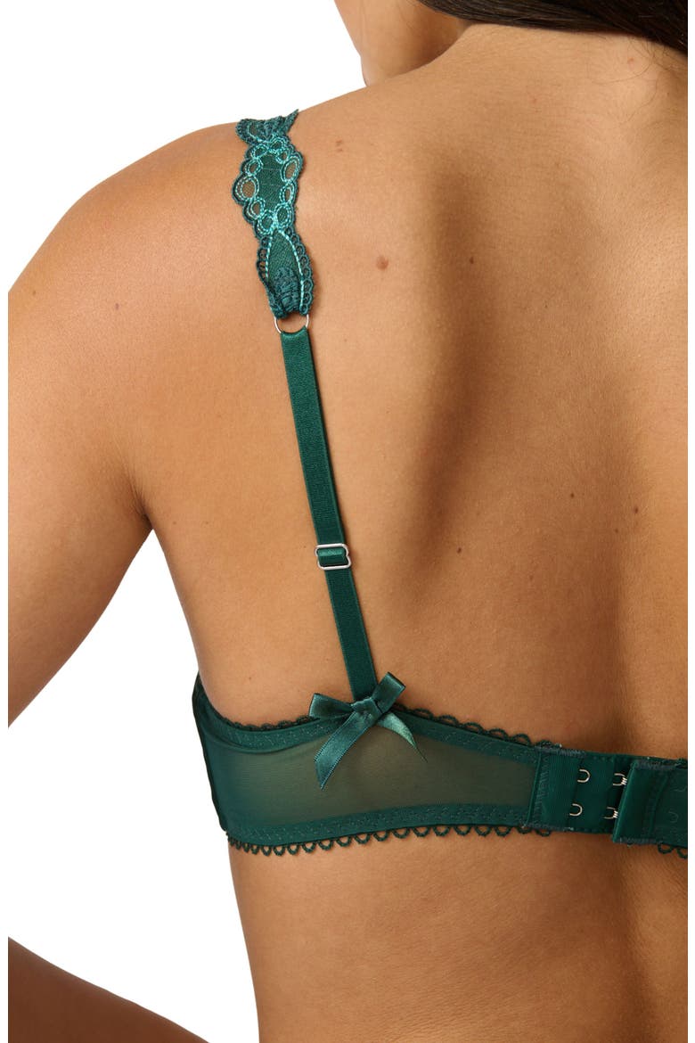 Darling Underwire Bra, Alternate, color, EMERALD