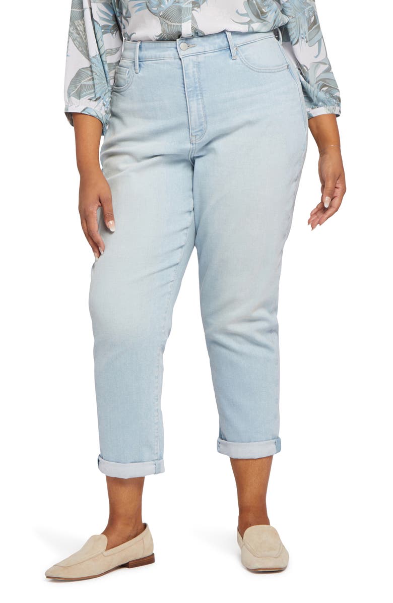 NYDJ Margot Straight Leg Girlfriend Jeans, Main, color, Dunes