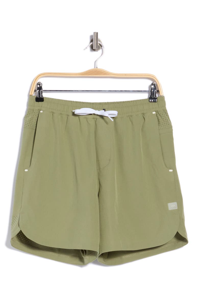 6 Deep End Performance Shorts, Alternate, color, GREEN SAGE