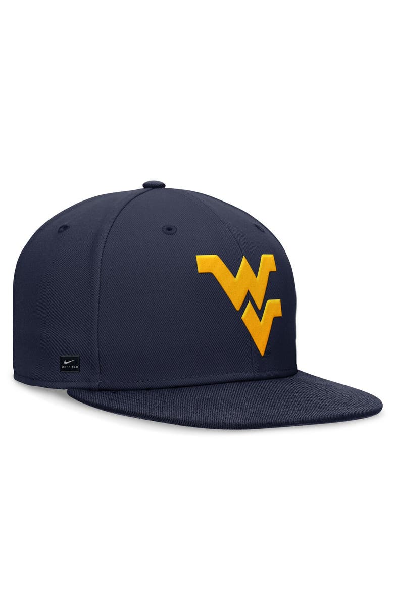 Nike Men's Nike Navy West Virginia Mountaineers On-Field Pro Fitted Hat, Alternate, color, Navy