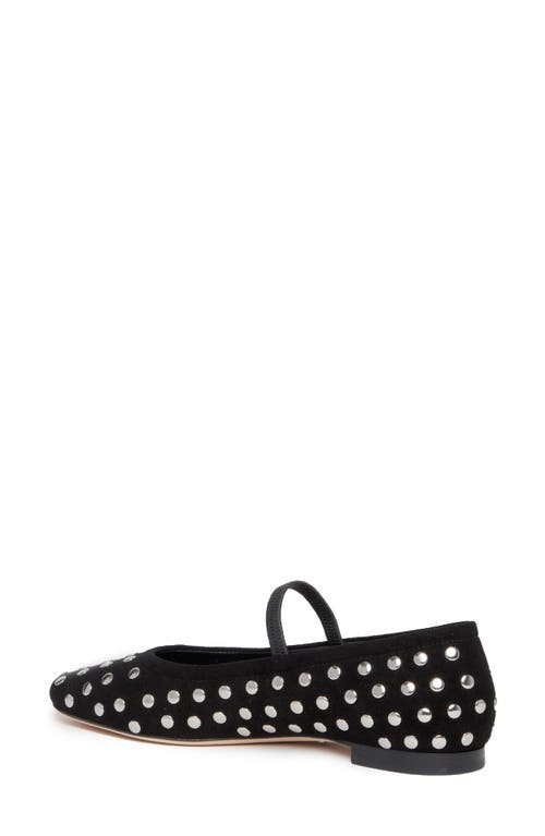 Paige Joya Stud Mary Jane Flat In Black