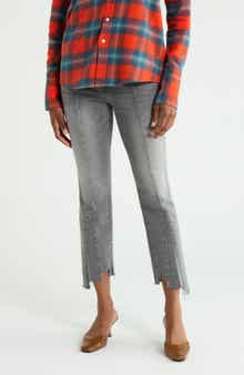 The Insider Crop Pointy Fray Jeans