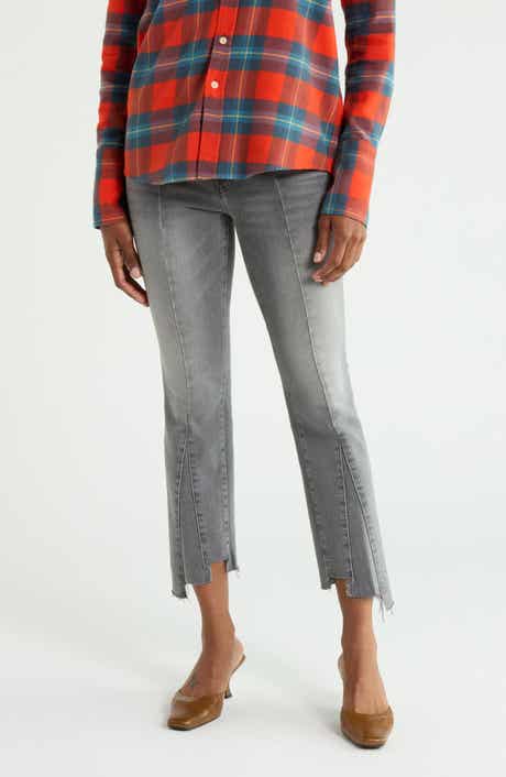 The Insider Crop Pointy Fray Jeans